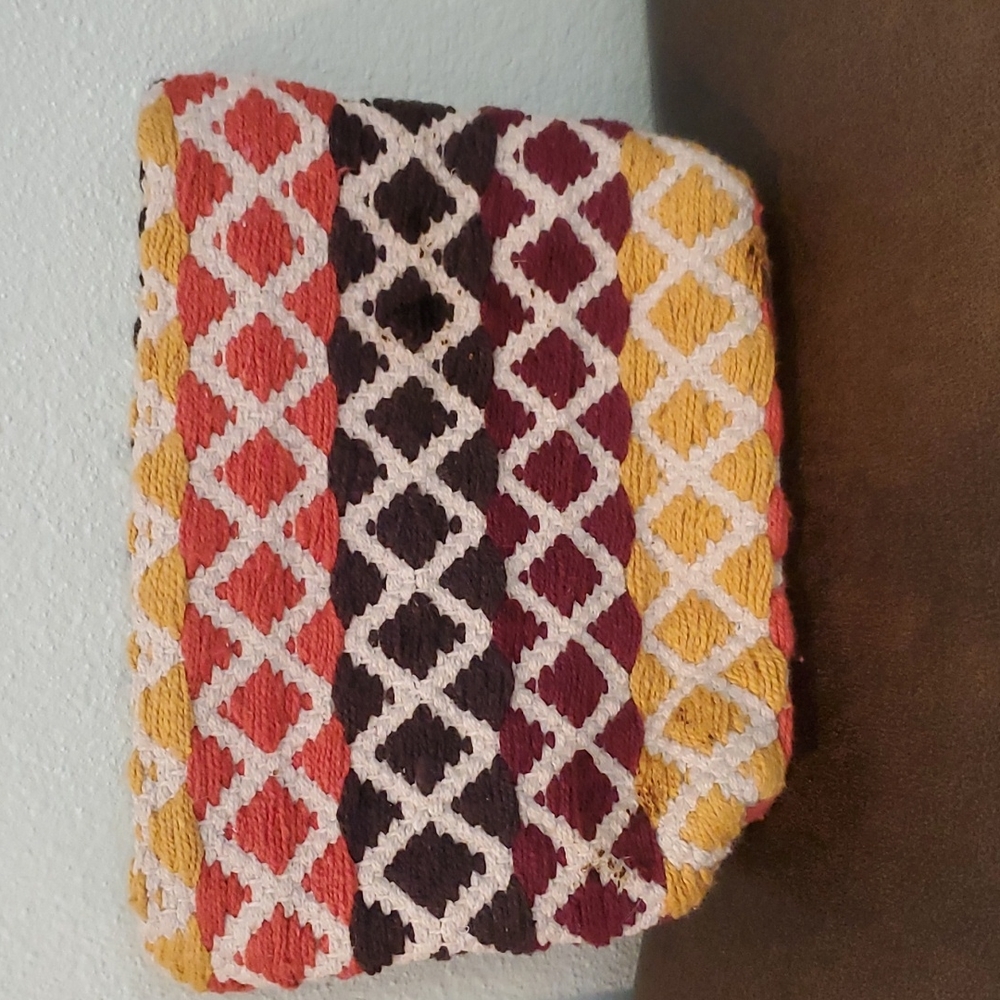 MAKE UP BAG - Cute Multi Color,  Vintage style clutch / makeup bag